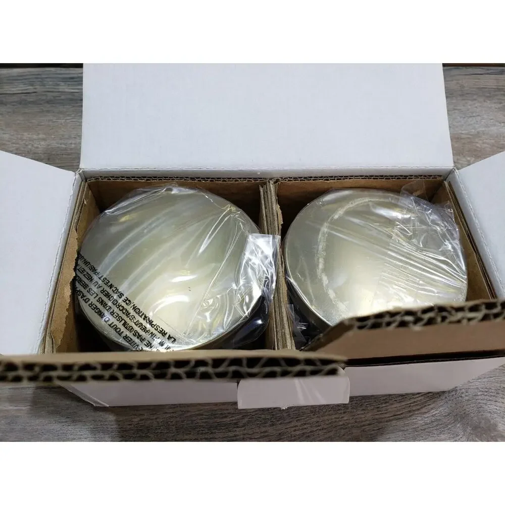 Z Gallerie Canisters Storage Duo Set Of 2 Black Ceramic Gold Lid Food Safe